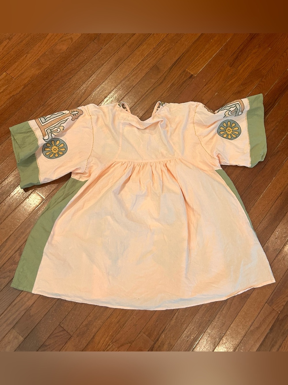 Anthropologie Blue Velvet Embroidered Mini Dress - Picture 5 of 6